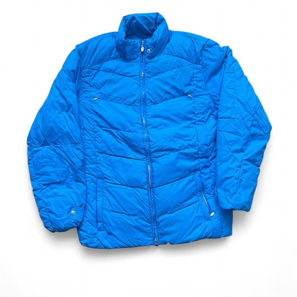 Lands' End Men's Vibrant Blue Puffer Jacket